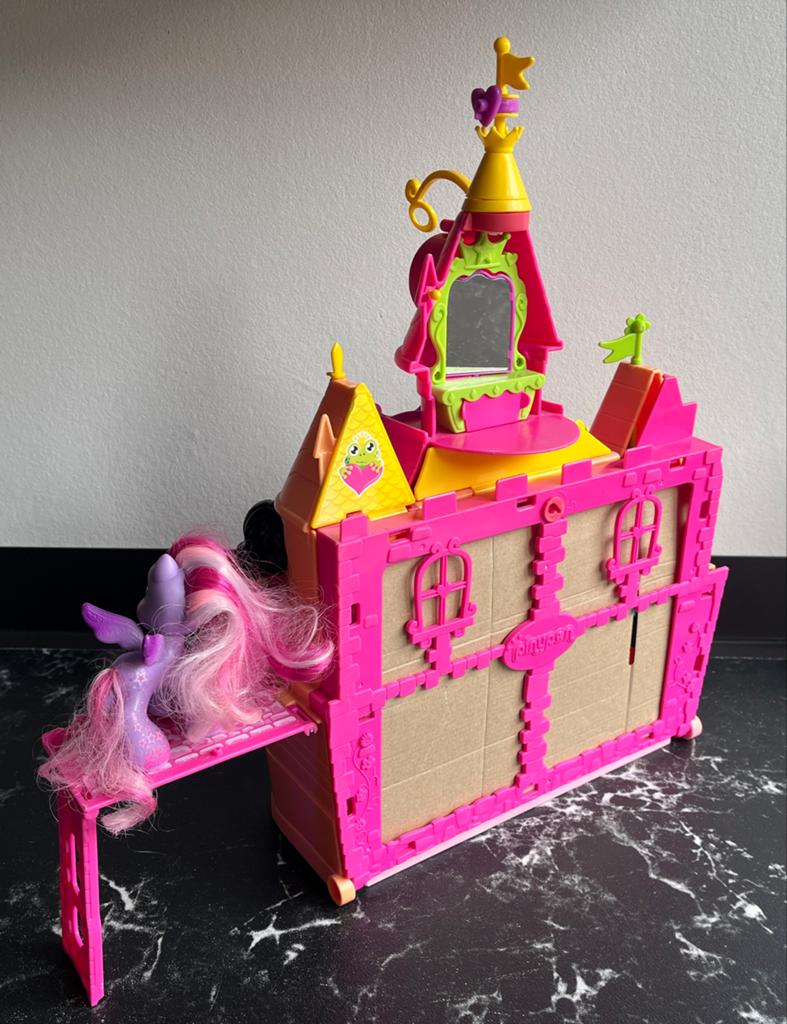 Pinypon Kasteel met poppetjes en My Little Pony's, Ophalen of Verzenden, Gebruikt, Meisje
