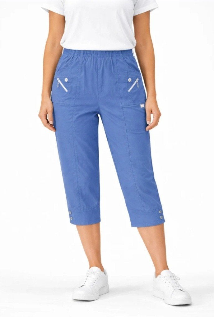 Indigo capri broek Cherry Berry Maat 48, 50 of 52, Kleding | Dames, Cherry Berry, C, Blauw, Nieuw