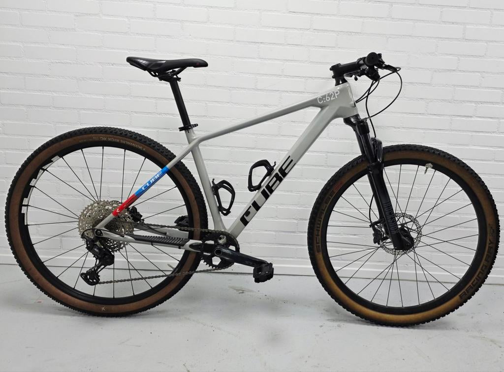 Cube Reaction C: 62P Carbon 1x12 XT MTB hardtail rijklaar, Fietsen en Brommers, Fietsen | Mountainbikes en ATB, Gebruikt, Hardtail