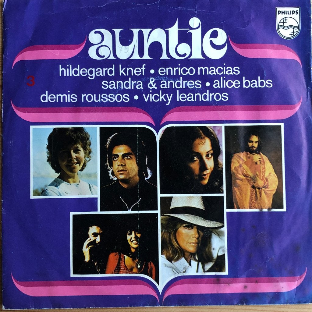 1972	Hildegard Knef, Marcias, Sandra&Andres ea		Auntie, Fotohoes, 7 inch, Ophalen of Verzenden, Zo goed als nieuw