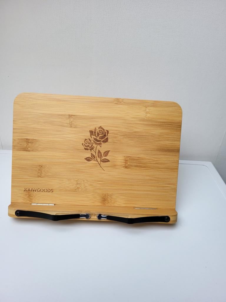 Houten boekenstandaard / tabletstandaard, nieuw, Ophalen of Verzenden, Nieuw, Onbekend, In diepte verstelbaar