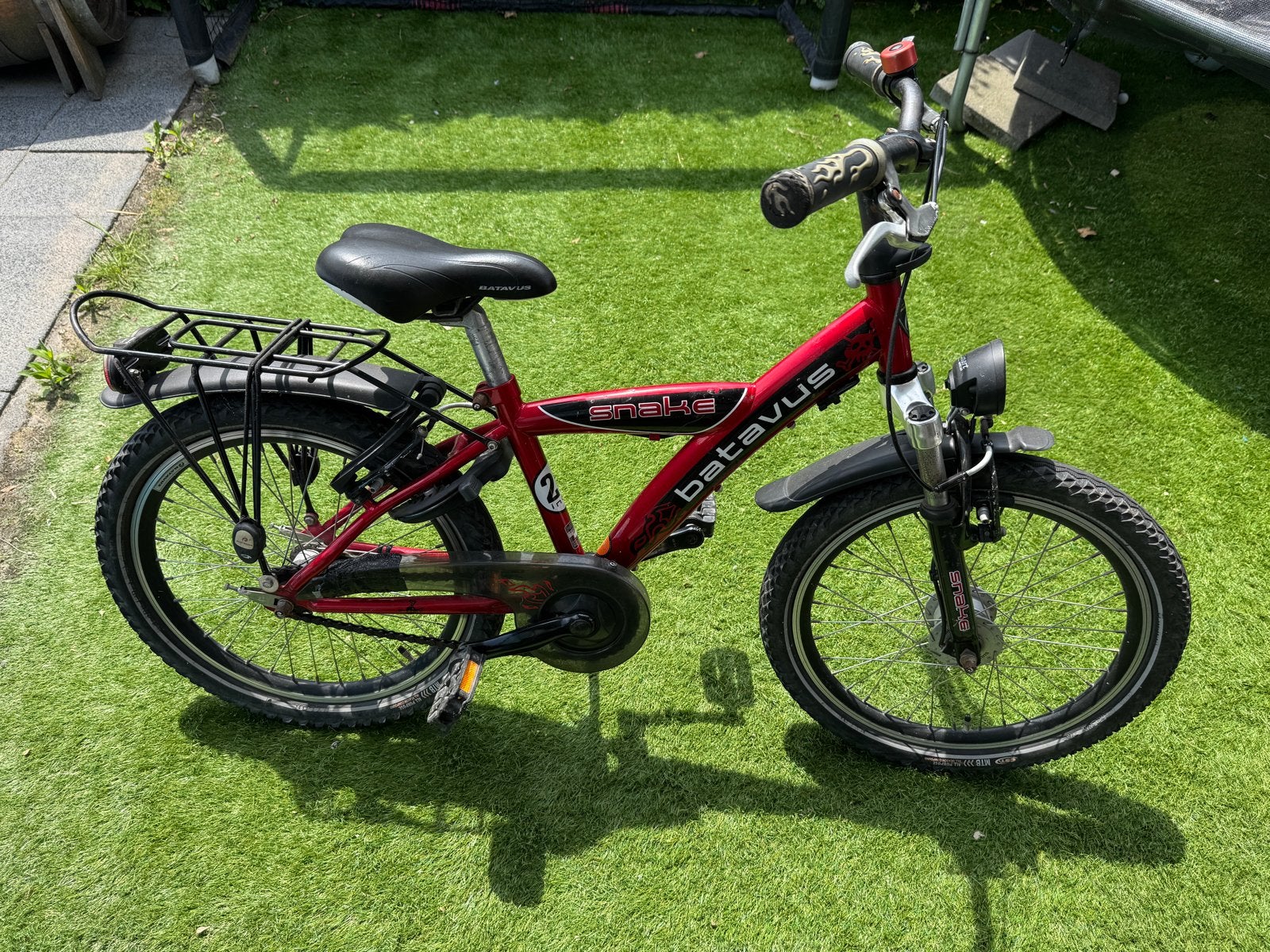 Batavus Snake Kinderfiets 20 inch - Rood, Fietsen en Brommers, Fietsen | Kinderfietsjes, Ophalen, Gebruikt, Velgrem, 16 tot 20 inch
