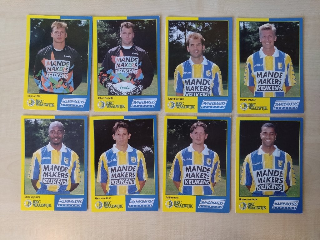 Diverse spelerskaarten van RKC Waalwijk 1995-1996, Verzenden, Zo goed als nieuw, Overige binnenlandse clubs, Spelerskaart