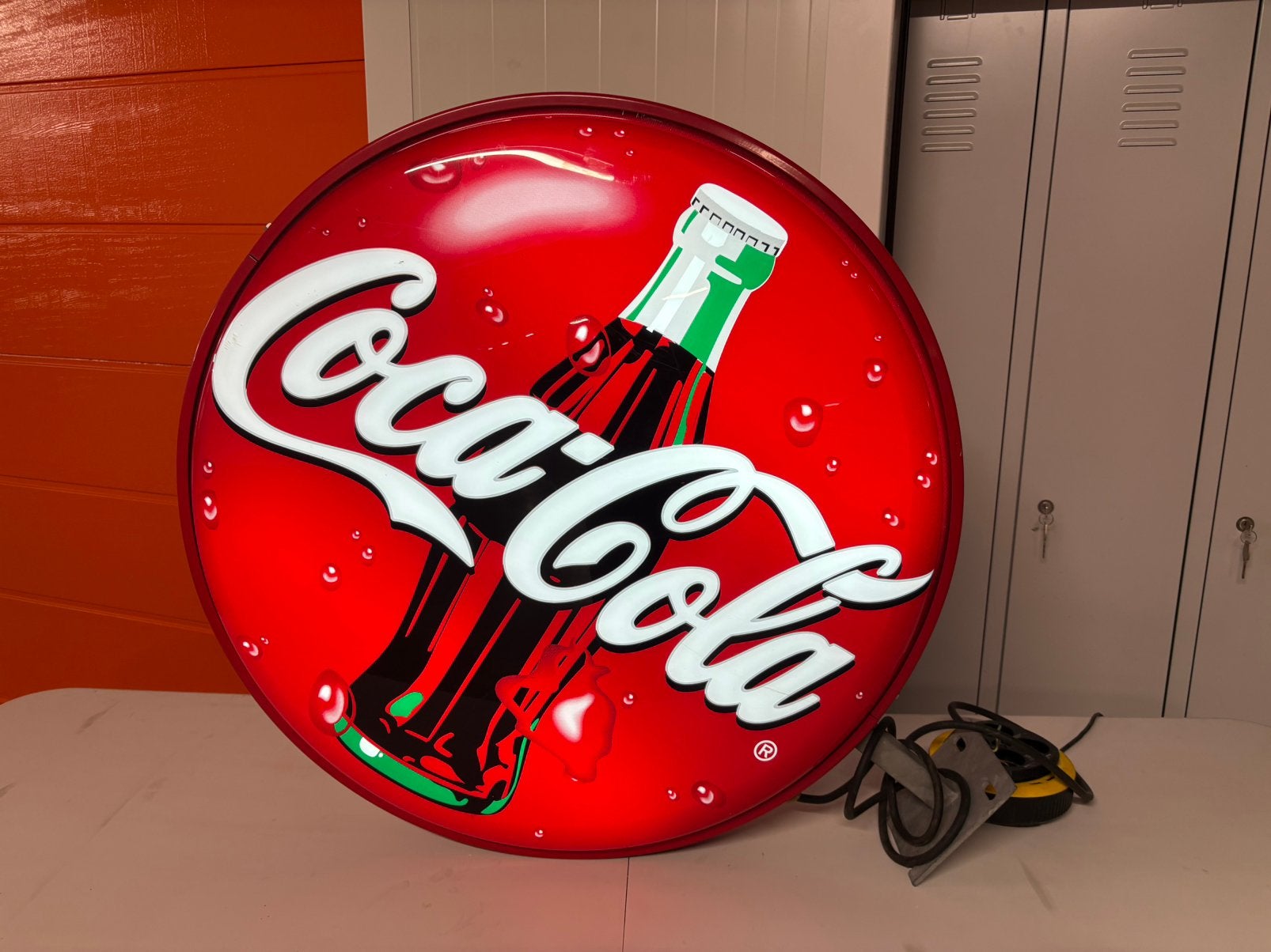 Coca cola lichtreclame, Ophalen, Gebruikt, Lichtbak of (neon) lamp