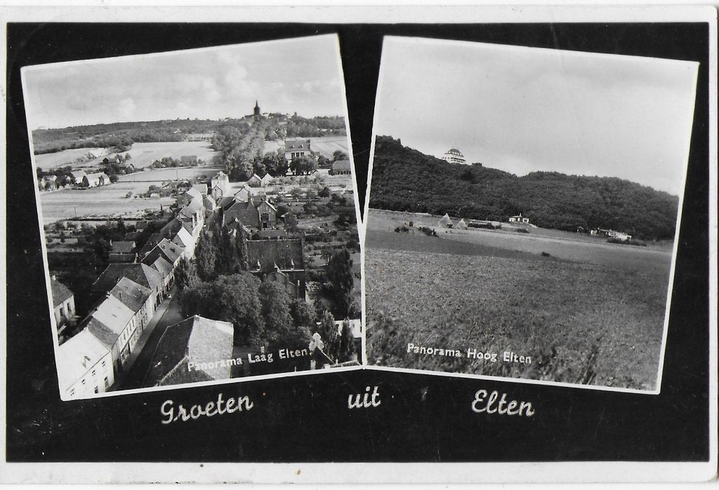 O1 Gelopen ansichtkaart groeten uit elten, Verzamelen, Ophalen of Verzenden, 1960 tot 1980, Gelopen