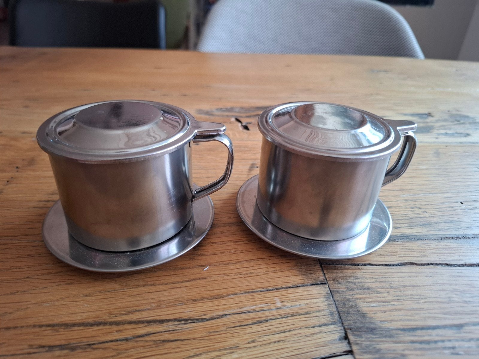 2 traditionele Vietnamese foffiefilters, Ophalen of Verzenden