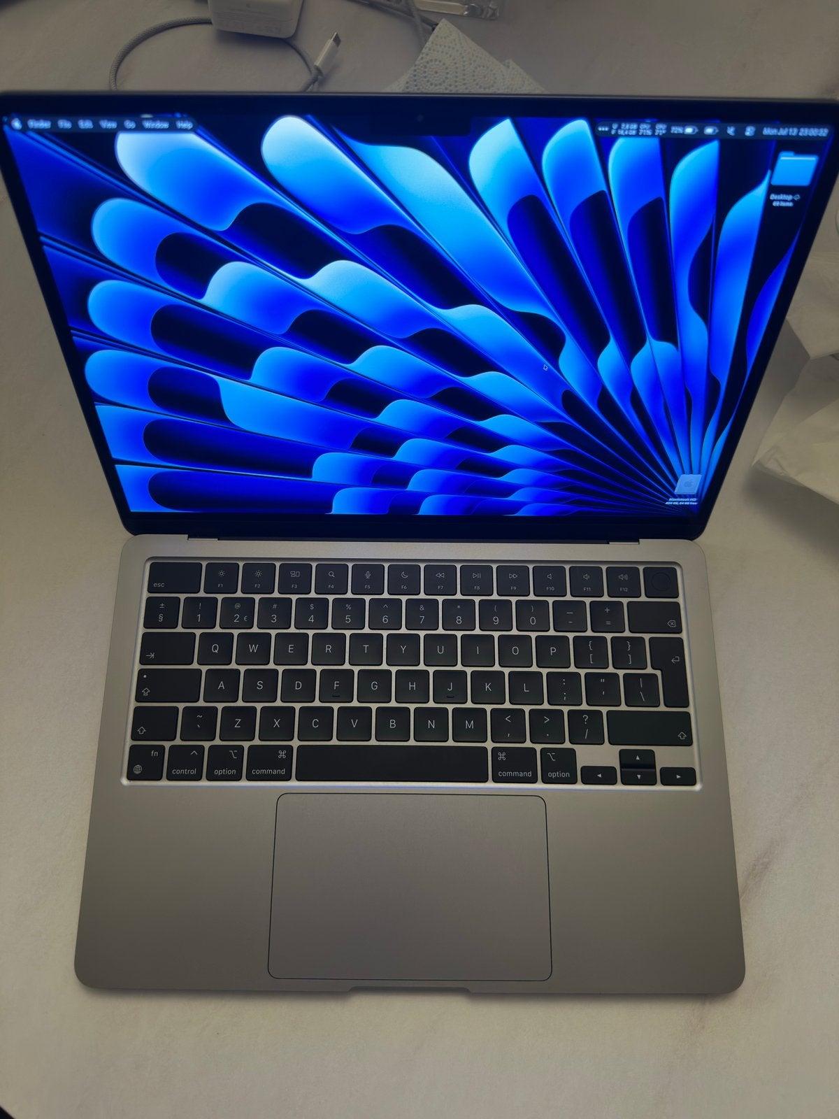 Zo goed als nieuw MacBook Air M3 24GB RAM 512GB 98% Batterij, Computers en Software, Apple Macbooks, Qwerty, 13 inch, 512 GB, Ophalen of Verzenden