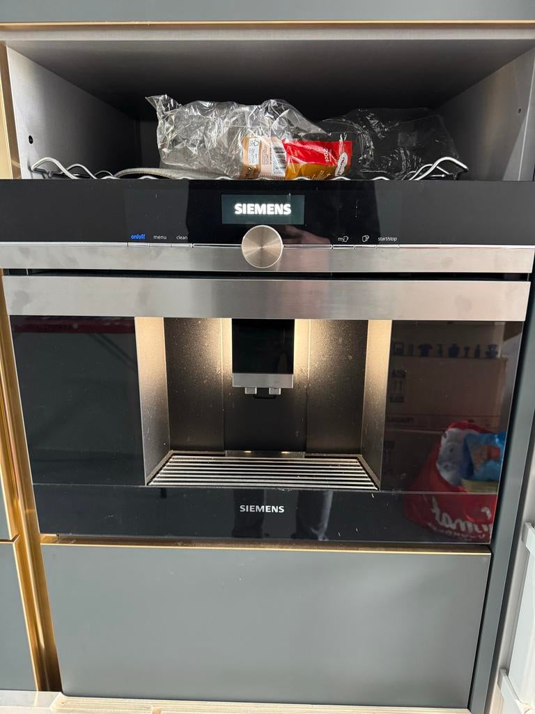 Siemens inbouw koffiemachine, Ophalen, Gebruikt, Koffiemachine, Koffiebonen
