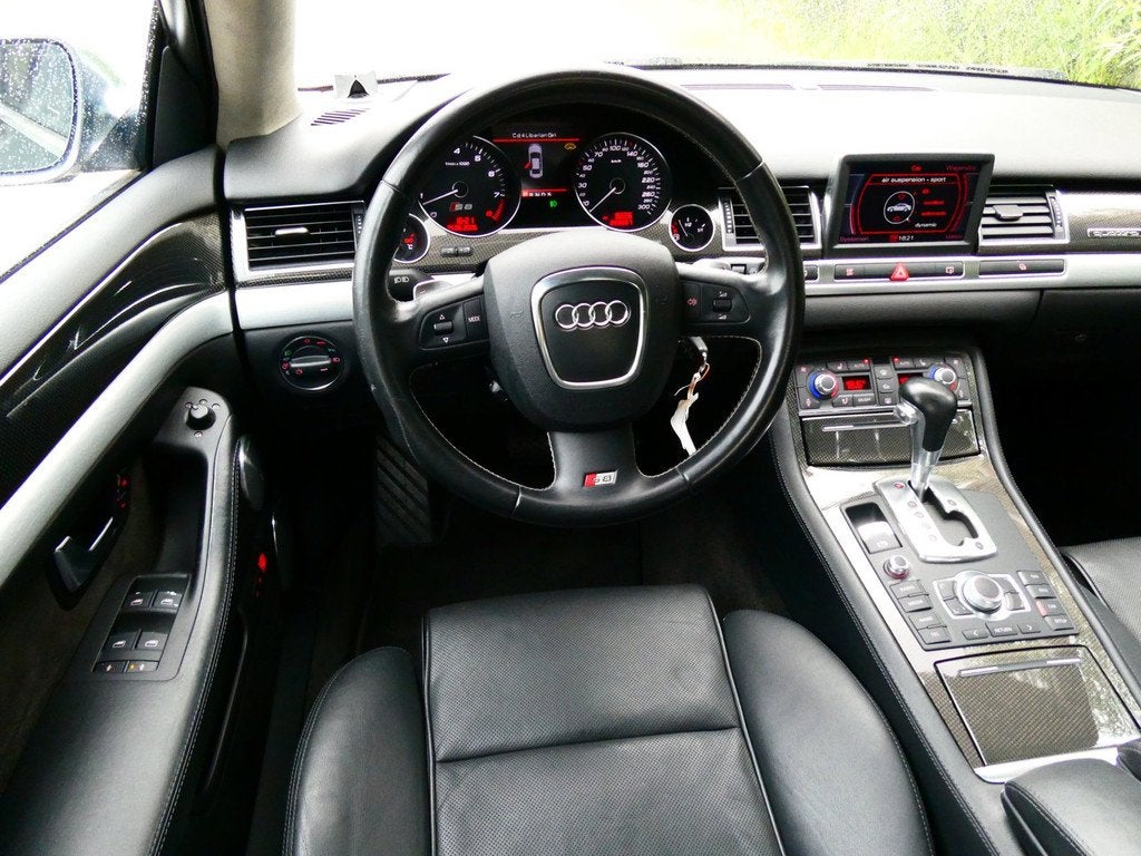 Audi A8 5.2 S8 V10 450pk 4WD 2e eig. Leder Navi Schuifdak Xe, Auto's, Audi, Automaat, Gebruikt, 5204 cc, Automatische klimaatregeling