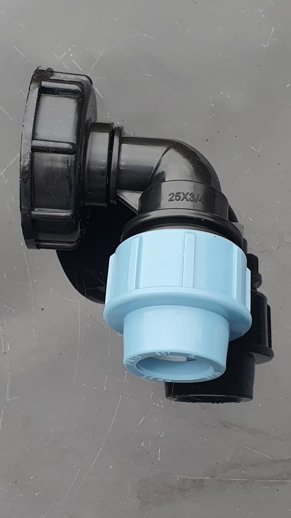 IBC aansluiting Tyleen 25 mm HAAKS, Tuin en Terras, Regentonnen, 150 liter of meer, Ophalen of Verzenden, Nieuw