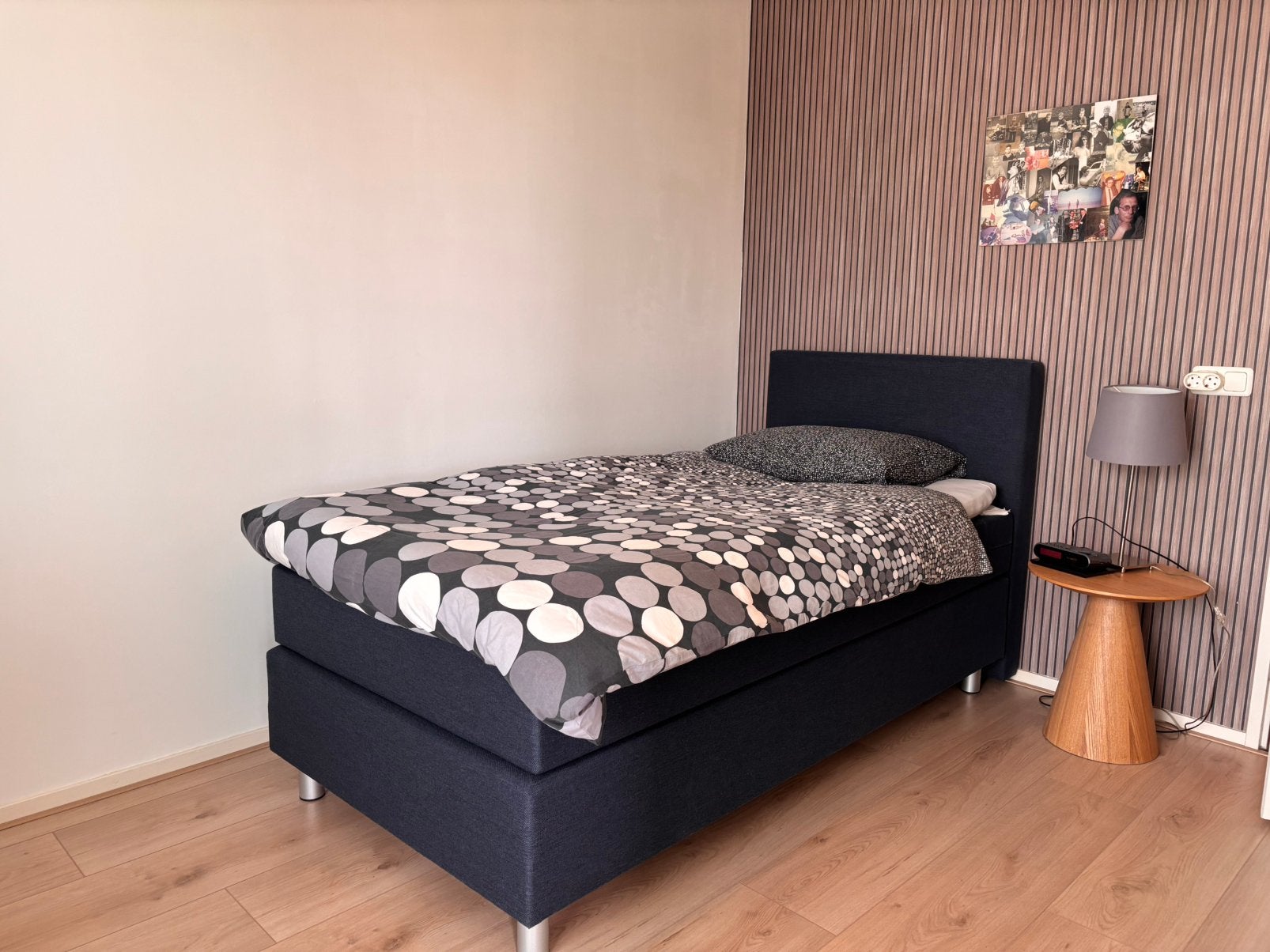 Een persoons boxspring, Ophalen, Zo goed als nieuw, Eenpersoons, 90 cm