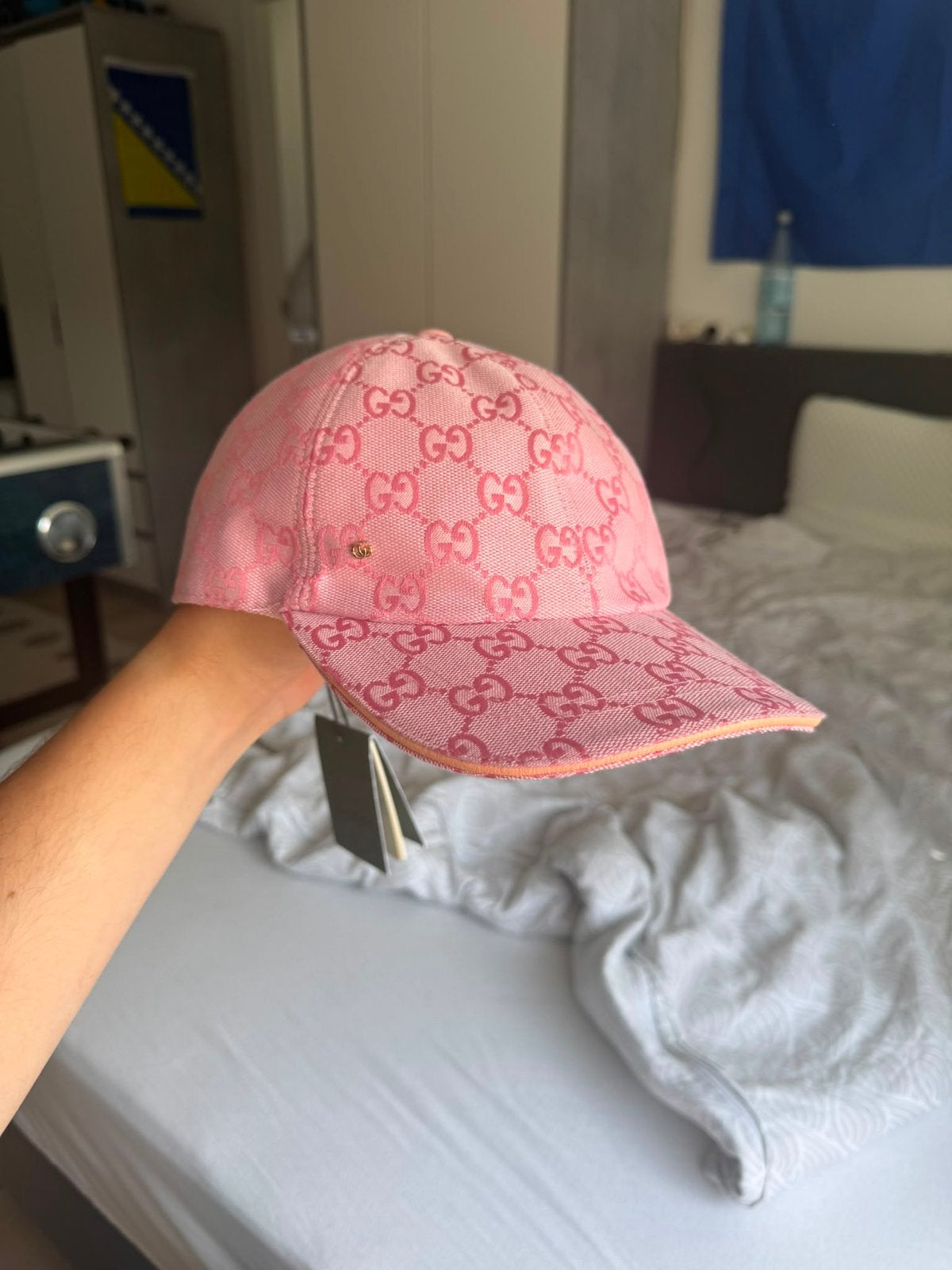 Gucci pet roze - Helemaal nieuw, Ophalen of Verzenden, Nieuw, 57 cm (M, 7⅛ inch) of minder, Pet