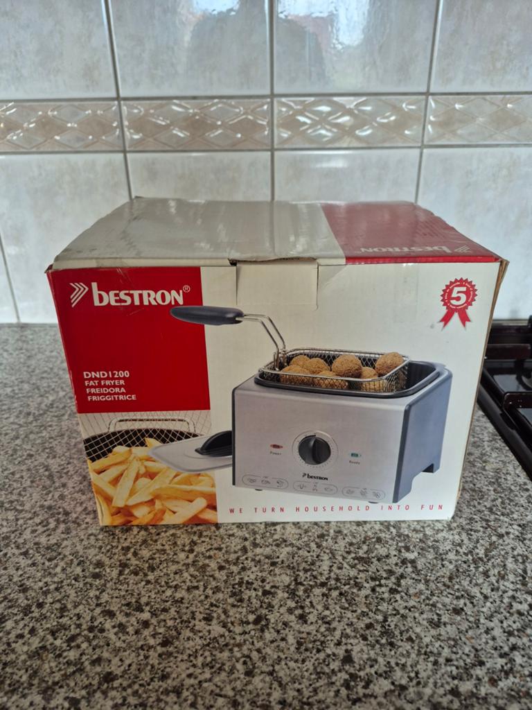 Nieuwe Bestron Friteuse DND1200 - 1 Liter Inhoud, 1 tot 2 liter, Ophalen of Verzenden, Nieuw