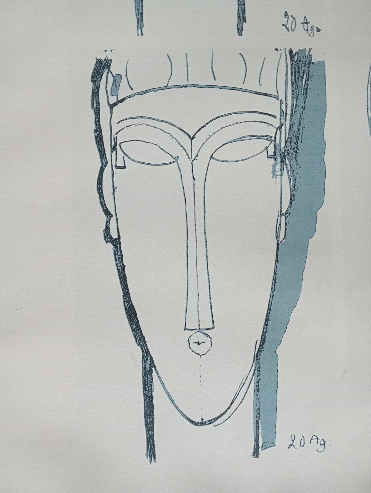Amadeo Modigliani Four Heads print, Ophalen of Verzenden