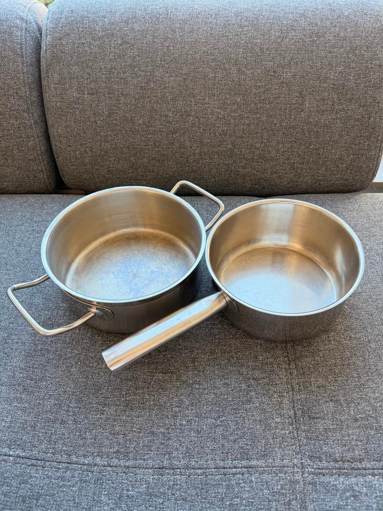 Hoogwaardige RVS pannen: Susschulte-Ufer & Sigg, Huis en Inrichting, Keuken | Potten en Pannen, Ophalen of Verzenden, Gebruikt