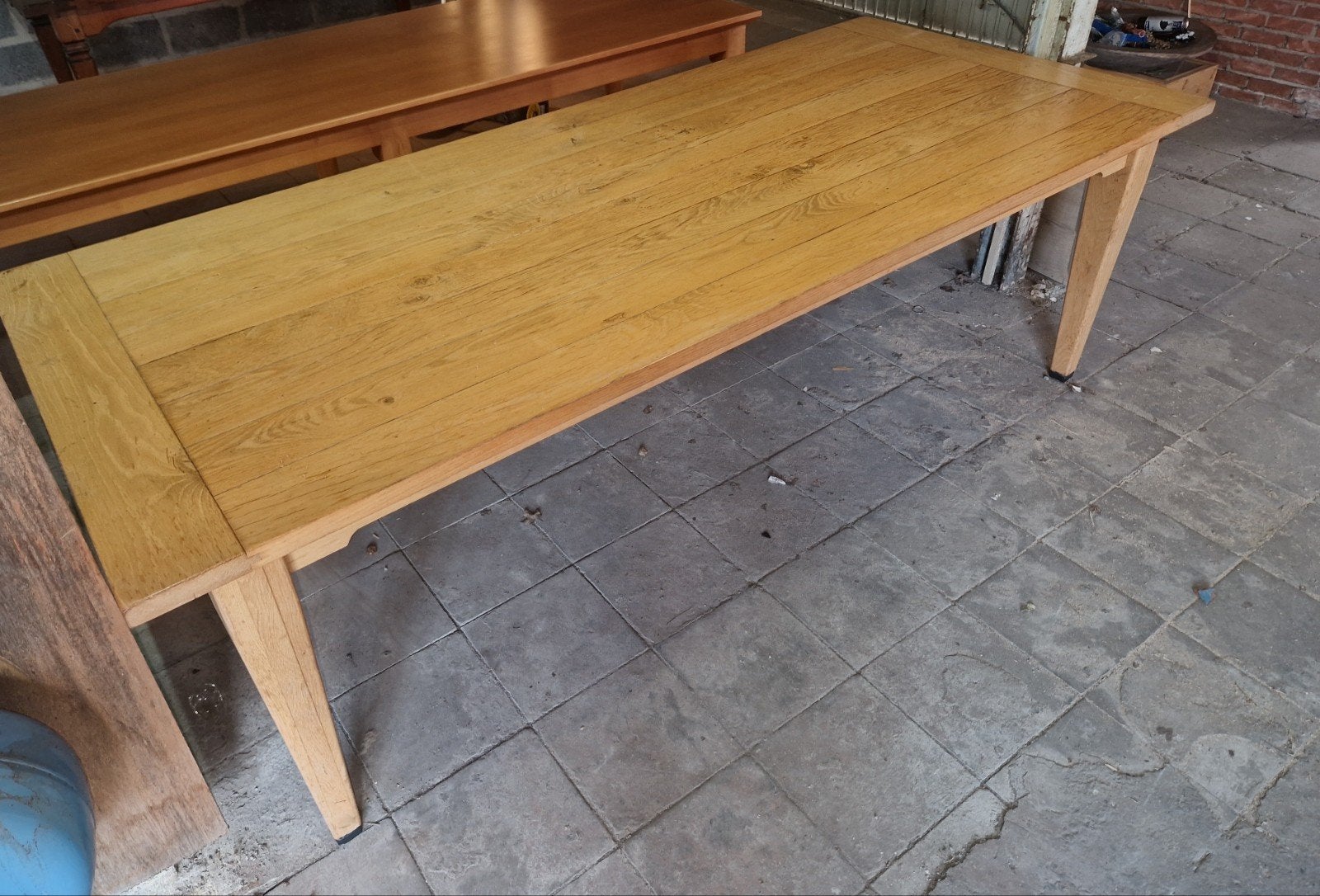 Franse eiken kloostertafel boerentafel, Ophalen
