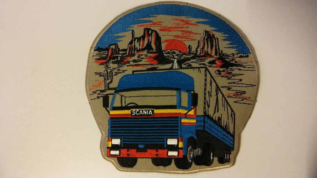 Scania vrachtwagen truck embleem patch GROOT wagen kleding, Ophalen of Verzenden, Nieuw, Auto's