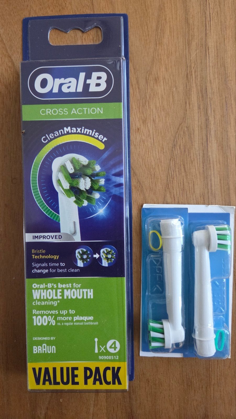 Oral-B Cross Action CleanMaximiser Opzetborstels (6 st.), Ophalen of Verzenden, Nieuw, Mondverzorging