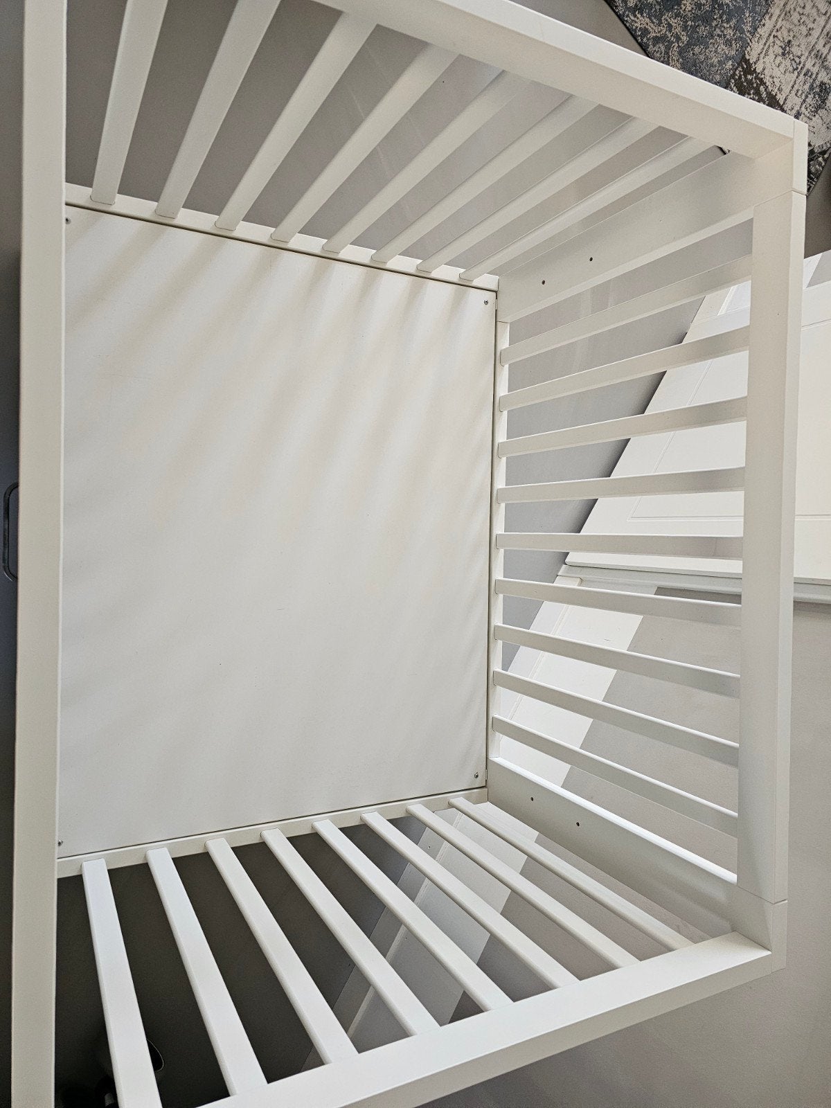 Kidsmill babybox met Matras en Lade - Wit, Ophalen, 85 tot 100 cm, Zo goed als nieuw, Minder dan 140 cm