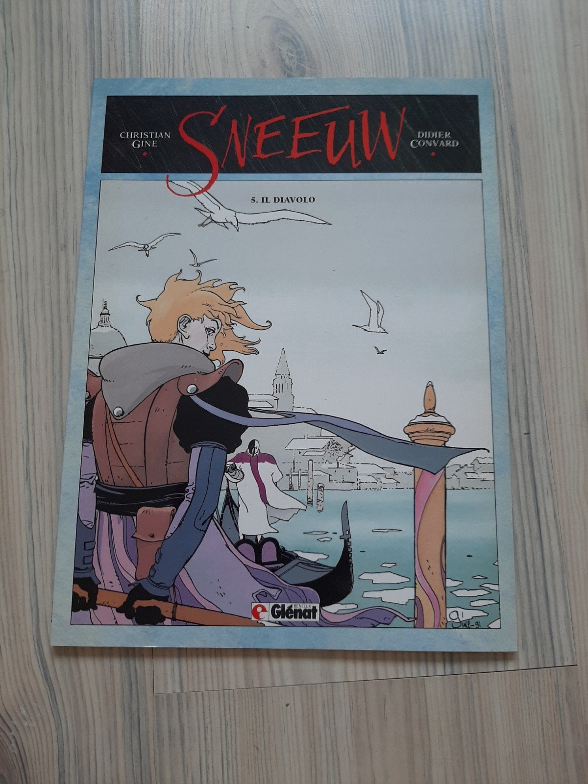Stripboek Sneeuw 5: Il Diavolo - Glénat, Boeken, Stripboeken, Eén stripboek, Ophalen of Verzenden, Gelezen, Christian Gini, Didier Convard