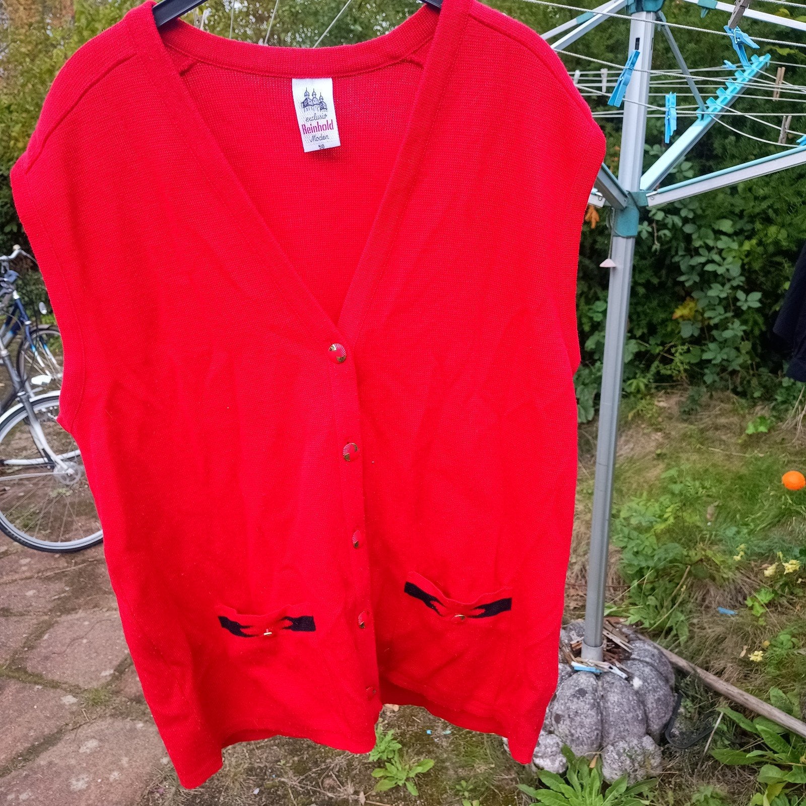 Reinhold XL 56 Tiroler trachten vest Oktoberfest, Ophalen of Verzenden, Gedragen, Maat 56/58 (XL)