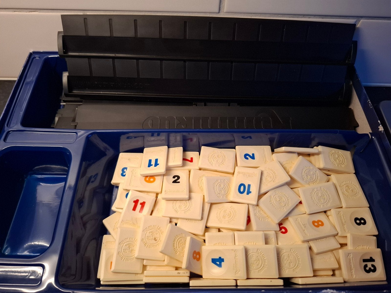Rummikub spel, Drie of vier spelers, Ophalen of Verzenden, Gebruikt, Goliath