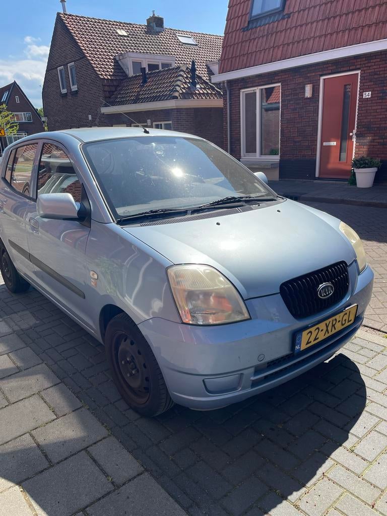 Kia Picanto 1.0 2007 Blauw, Auto's, Kia, Voorwielaandrijving, Stof, 4 cilinders, 61 pk