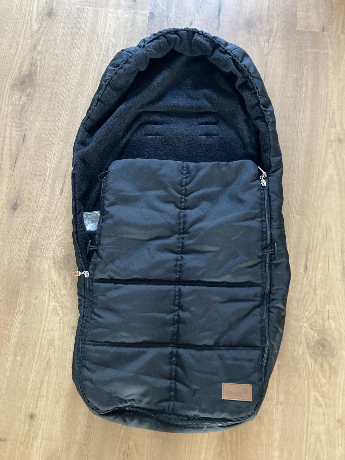 Qute voetenzak zwart voor kinderwagen, Ophalen of Verzenden, Gebruikt, Kinderwagen, Overige merken
