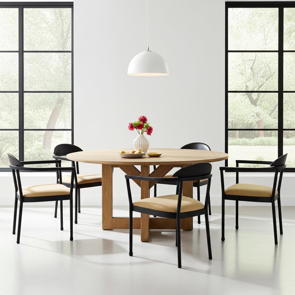 90’s IKEA Kaaro vintage stoelen Set van 5, gele kussens, Ophalen, Overige kleuren, Mid century modern, vintage, classic, Overige materialen