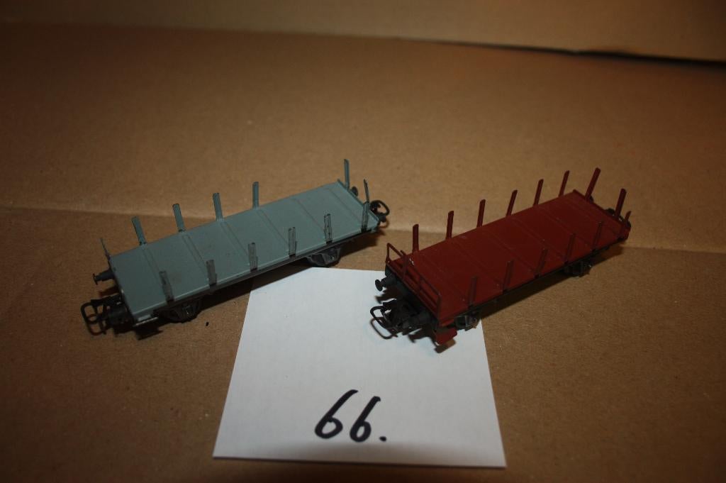 66)  twee vintage rongenwagons, Overige merken, Wisselstroom, Gebruikt, Wagon