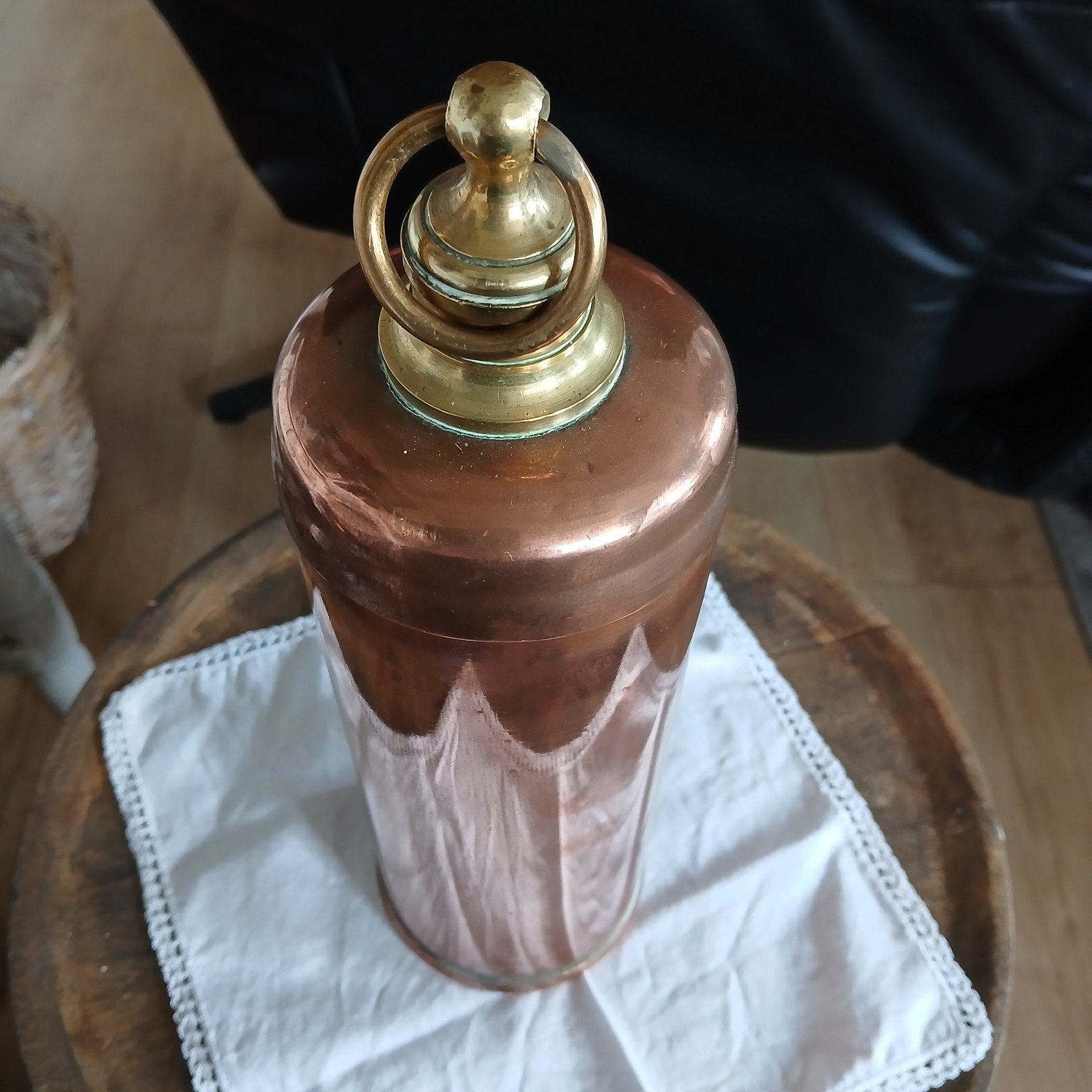 koperen kruik ., Antiek en Kunst, Ophalen of Verzenden, Koper