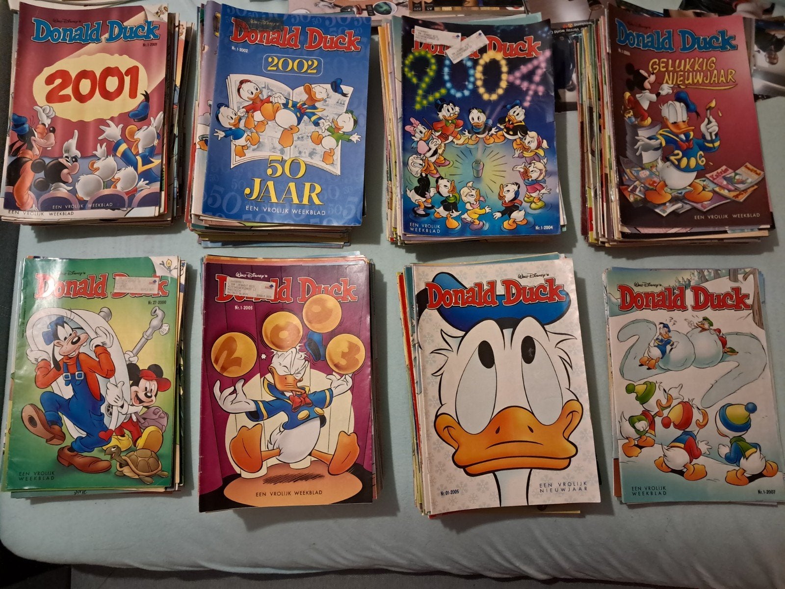 Verzameling Donald Duck jaargangen van 2000 tot en met 2007., Boeken, Stripboeken, Meerdere stripboeken, Ophalen, Gelezen