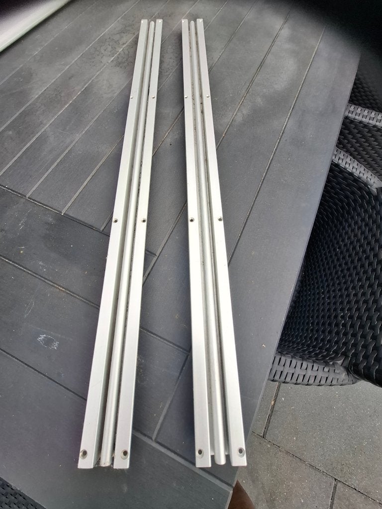 vloerrails voor schuiftafel lmc caravan, Ophalen, Gebruikt
