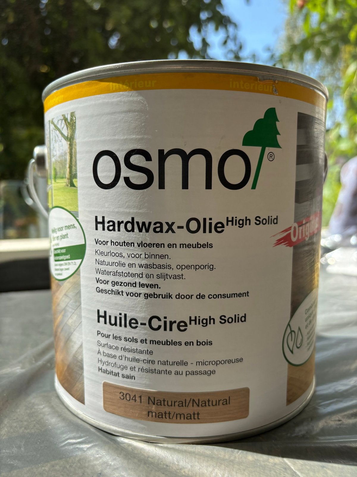 Osmo Hardwax-Olie High Solid 3041 Natural matt, Ophalen, Overige kleuren, Nieuw, Beits