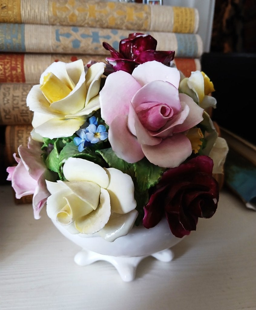 Radnor bloemenmand porselein, Antiek en Kunst, Curiosa en Brocante, Ophalen of Verzenden