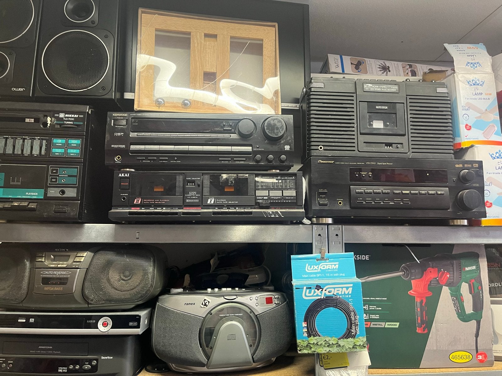 Vintage audio set - werking onbekend, Overige merken, Verzenden, Cassettedeck, Losse componenten