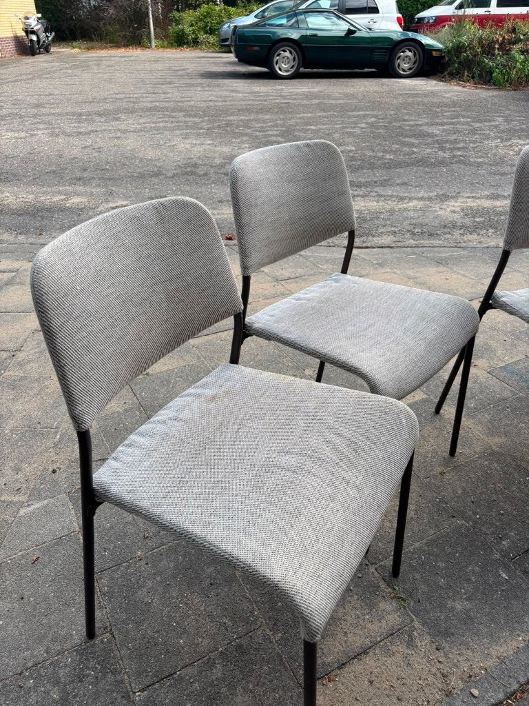Eetkamerstoel grijs Ikea UDMUND, Ophalen, Stof, Zo goed als nieuw, Vier