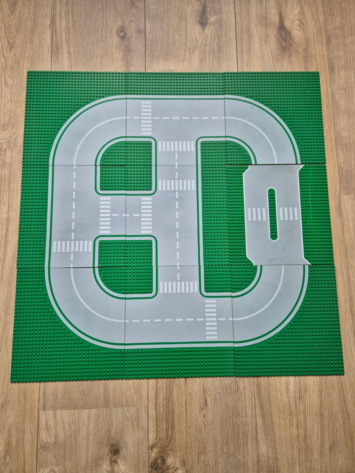 9 lego groen grijze weg platen wegenplaten straatplaten, Kinderen en Baby's, Lego, Ophalen of Verzenden, Compleet, Complete set