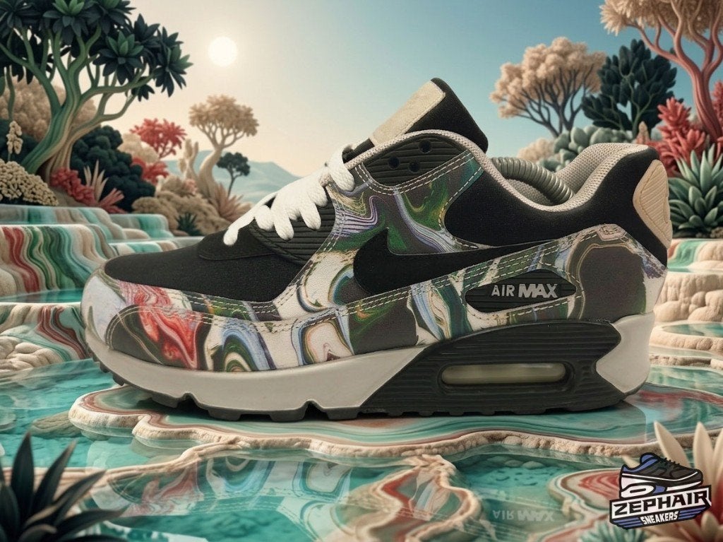 Nike Air Max 90 'Marble Dye' EU37.5 2017, Kleding | Dames, Schoenen, Colosseum 1, 1213 NL Hilversum, Nederland, Verzenden, Nike