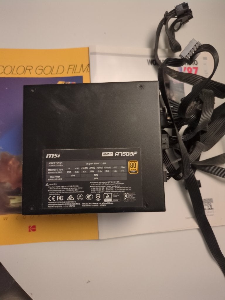 MPG A750GF Voeding, Computers en Software, Ophalen of Verzenden, Zo goed als nieuw