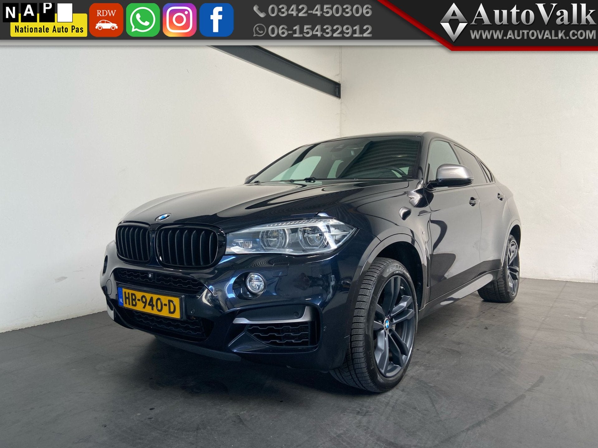 BMW X6 M50d. Pano. 360 Cam. Trekhaak. Leder! (bj 2015), Auto's, BMW, Automaat, 15 km/l, Gebruikt, Euro 6