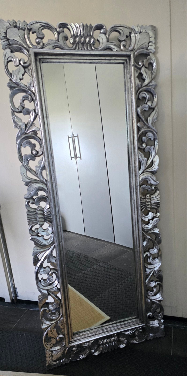 Spiegel 148 x 60 cm, Ophalen of Verzenden, Zo goed als nieuw, Rechthoekig, Minder dan 100 cm