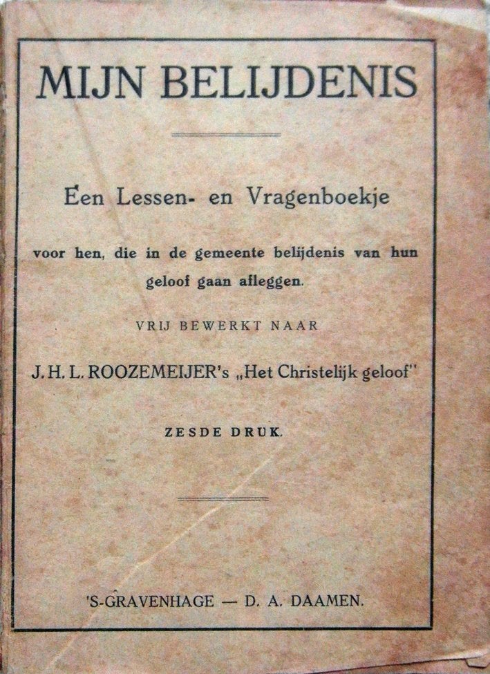 Mijn Belijdenis Een lessen- en vragenboekje, Ophalen of Verzenden