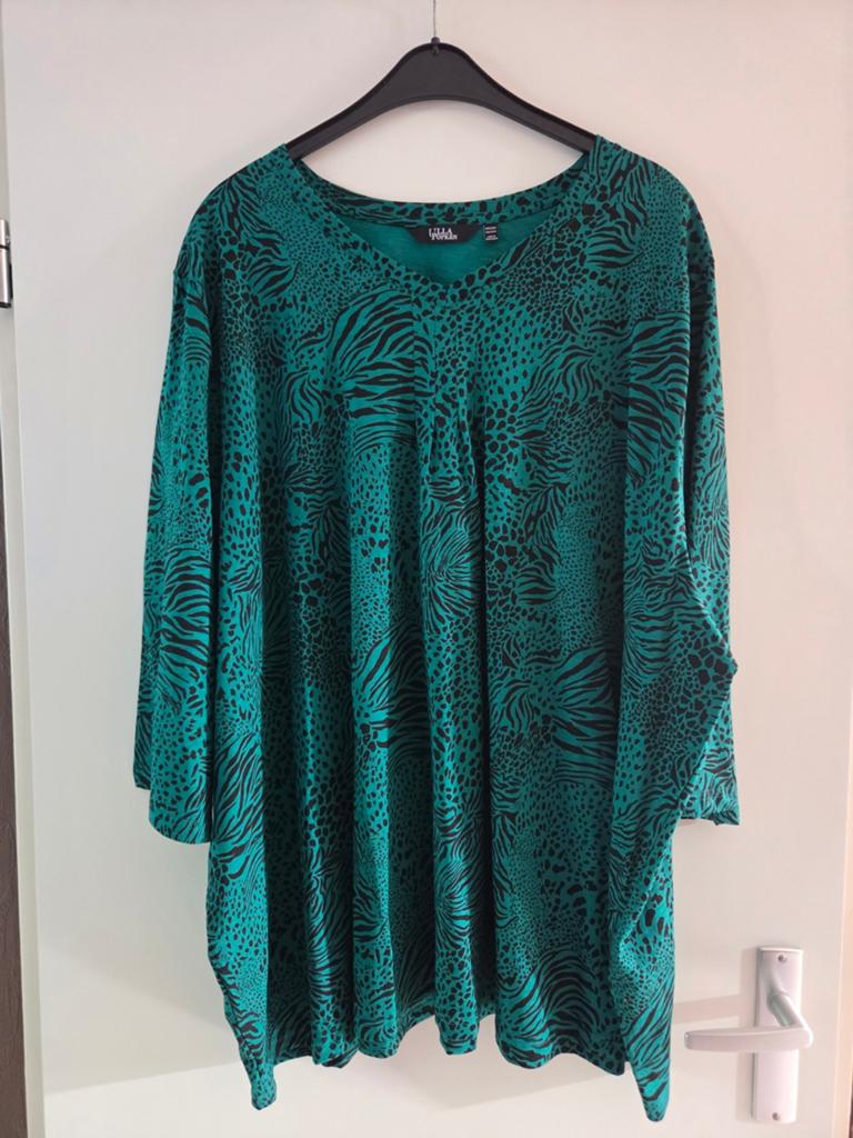 Ulla Popken Tuniek Groen/Zwart Print Maat 62/64, Kleding | Dames, Tops, Maat 46/48 (XL) of groter, Ulla Popken, Ophalen of Verzenden