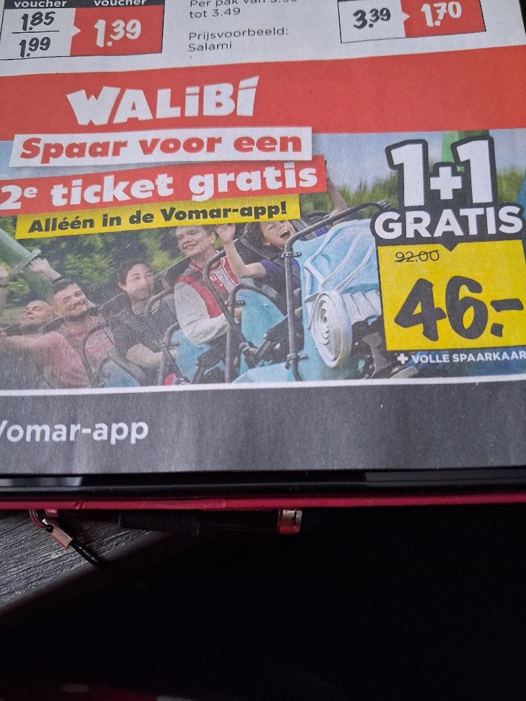Kortingscode Walibi voor 2e GRATIS KAARTJE, Twee personen, Kortingskaart