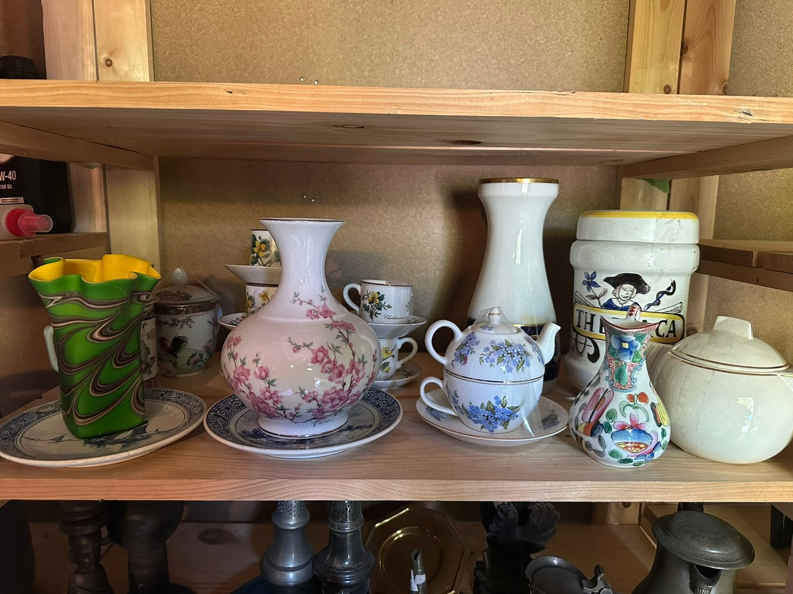 Antiek vintage diverse porseleinen vazen, kopjes, borden., Ophalen of Verzenden