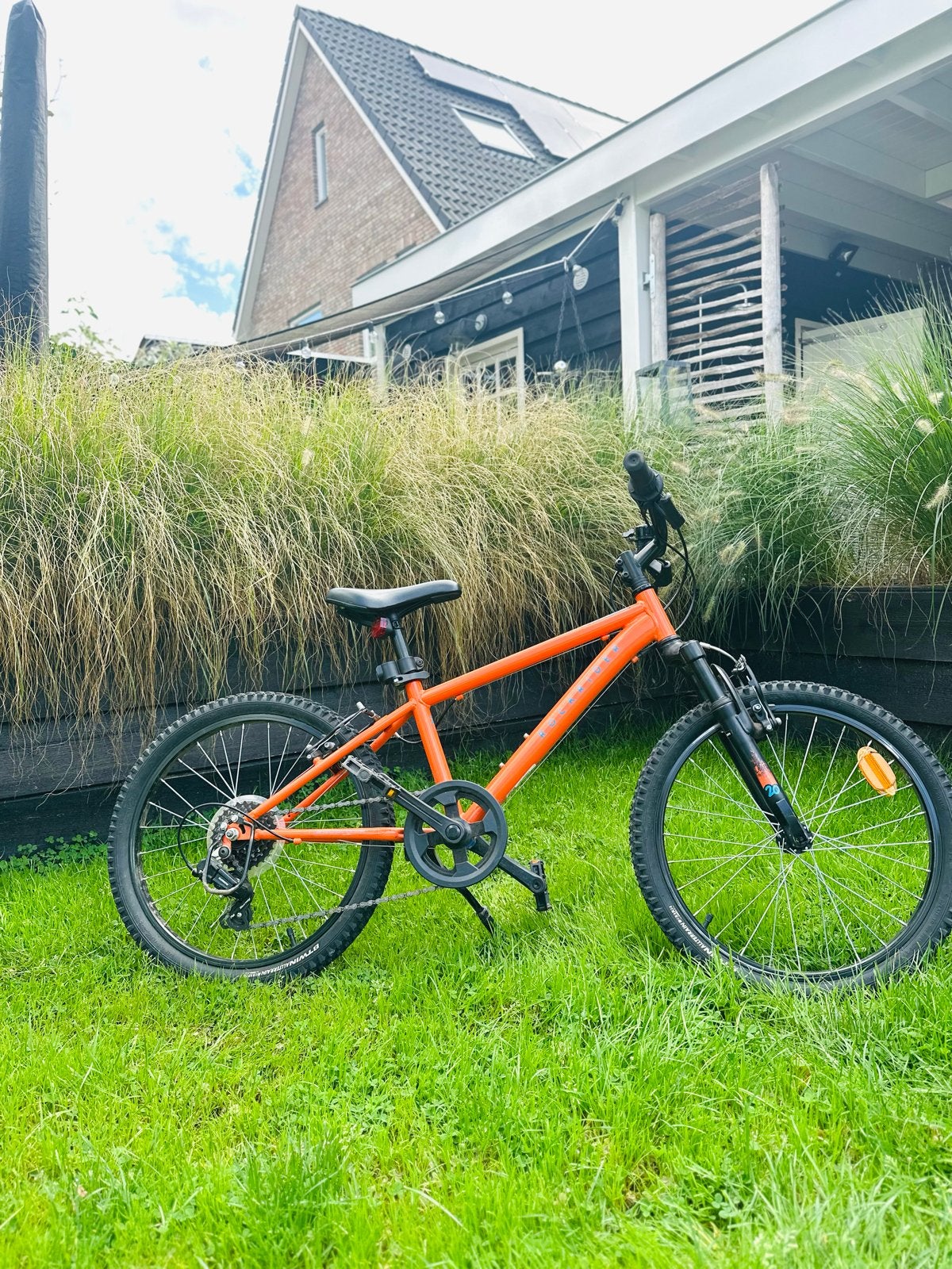 Rockrider EXPL 500 Kinderfiets 20 inch - Oranje, Ophalen, Zo goed als nieuw, Velgrem, 20 inch of meer