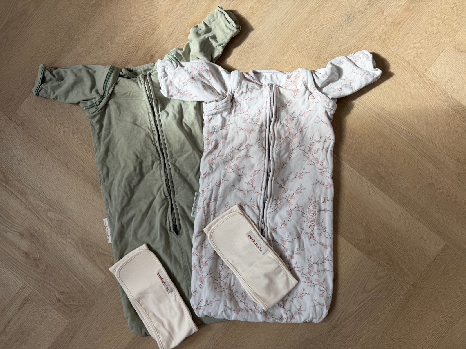 Puckababy Newborn meegroeislaapzak (0-6 maanden), Groen, Puckababy, Ophalen of Verzenden, Zo goed als nieuw