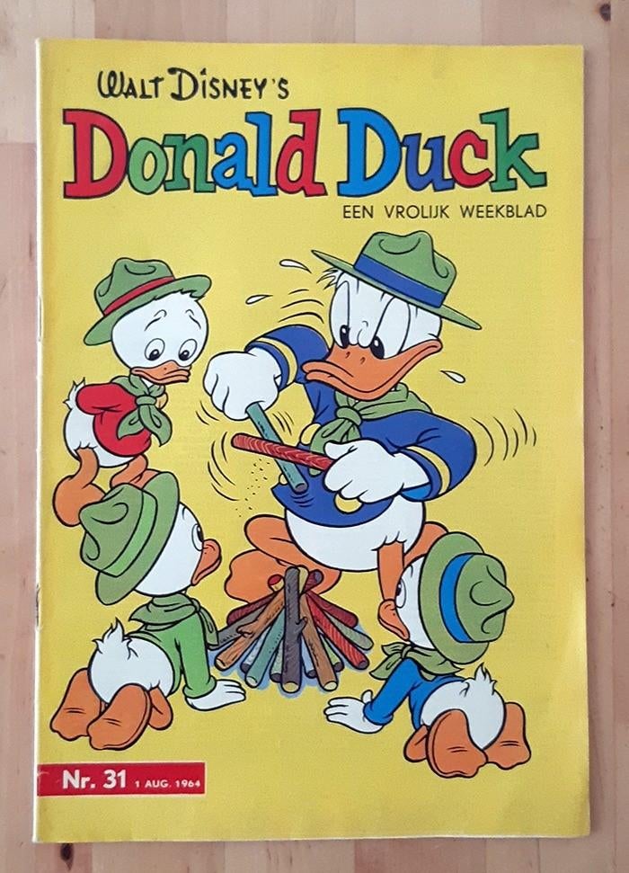 Donald Duck nr 31, 1964, Boeken, Gelezen, Eén stripboek, Ophalen of Verzenden, Diverse tekenaars en schrijvers