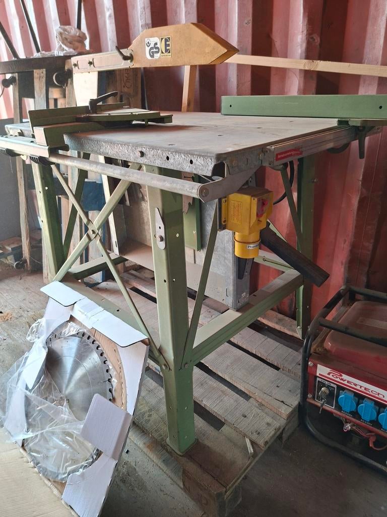 Zaagtafel Bouwzaag Krachtstroom incl. nieuw zaagblad, Ophalen, Gebruikt, Cirkelzaag, 70 mm of meer